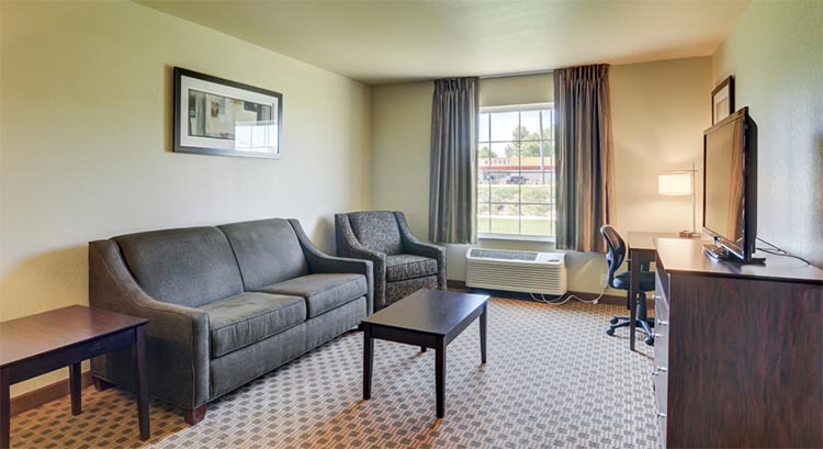 Extended Stay Suite Livingroom
